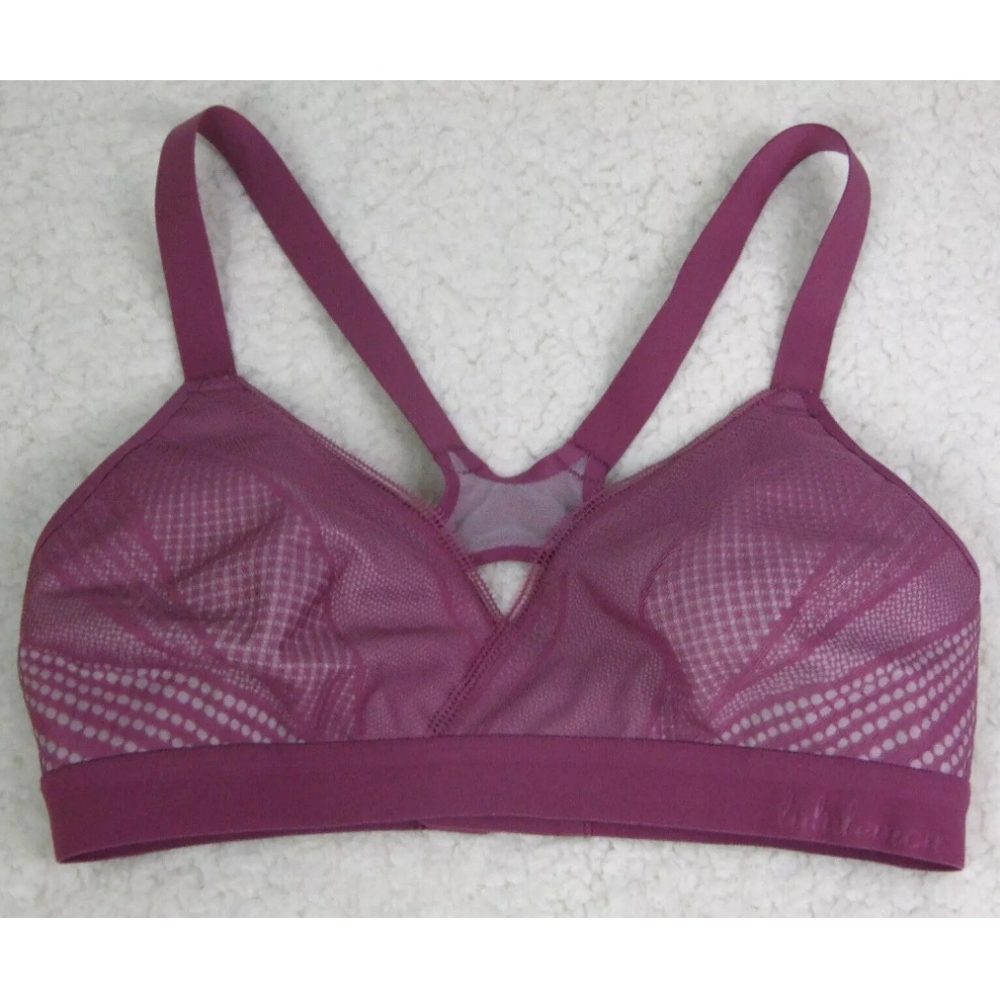 Lululemon Awake to Lace Mauve 34C Wireless Sports Bra